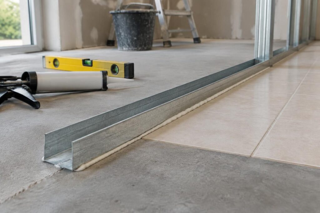 découvrez comment fixer un rail placo au sol sans percer, sur béton ou carrelage, avec des solutions adaptées pour une pose solide et soignée.