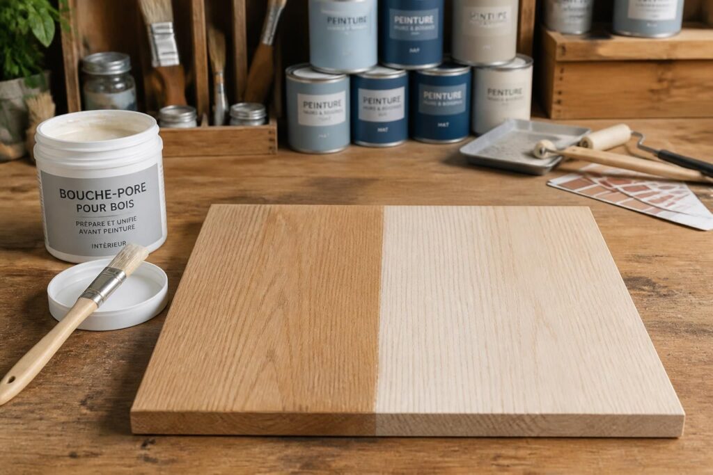 découvrez pourquoi utiliser un bouche-pore pour bois est essentiel avant de peindre, afin d'obtenir une surface lisse et une finition durable.
