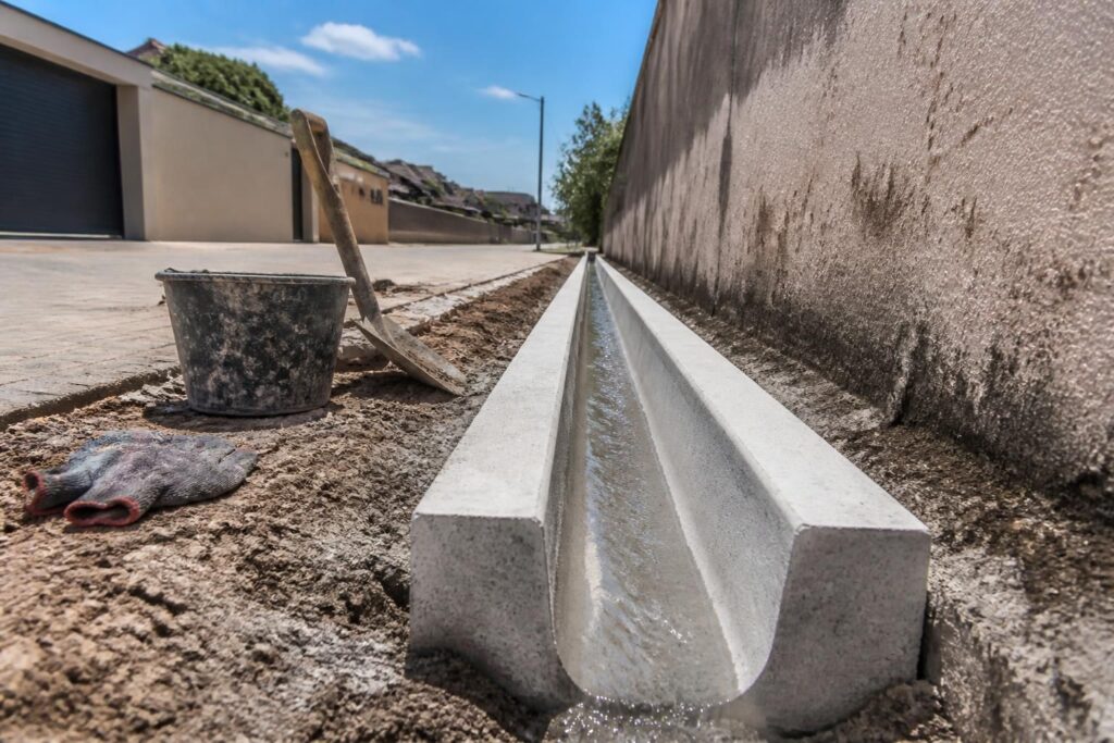 découvrez les avantages d'une cunette en béton pour vos travaux d'évacuation extérieure : durabilité, efficacité et résistance aux intempéries pour un drainage optimal.