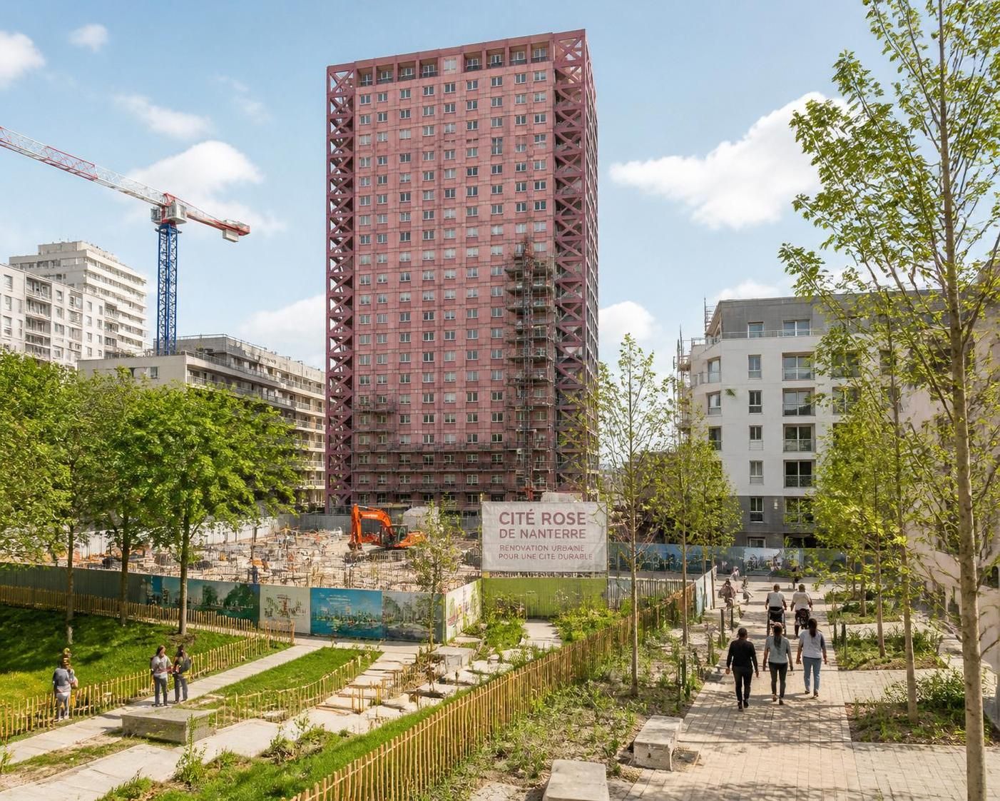 découvrez les transformations en cours dans la cité rose à nanterre, un quartier emblématique en pleine évolution, entre rénovation urbaine et dynamisme local.