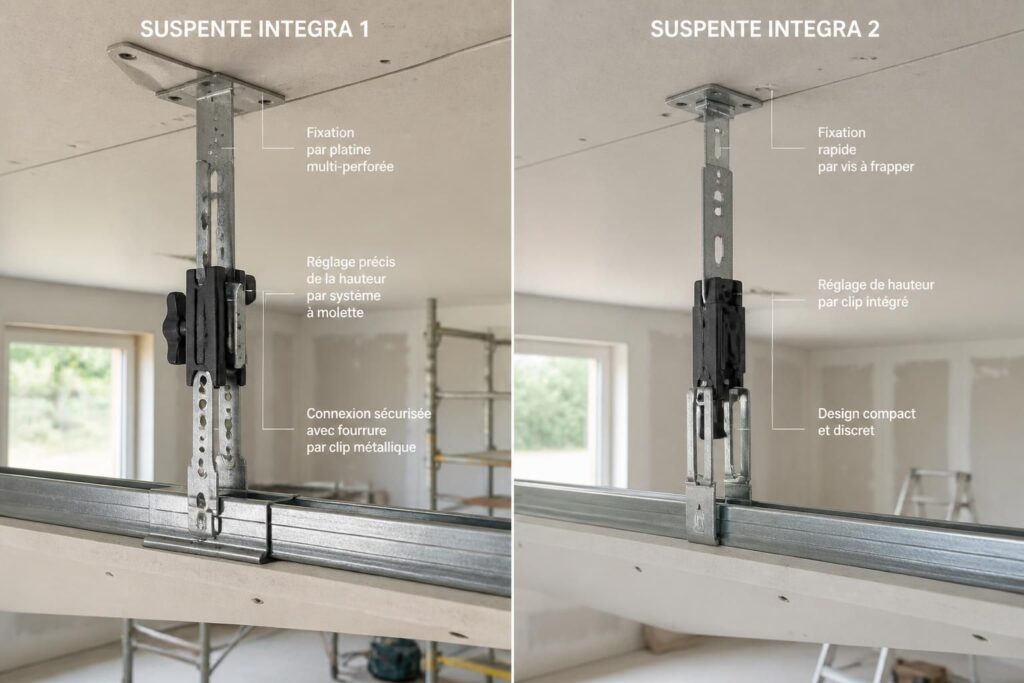 découvrez les avantages de la suspente integra 2 et les différences clés pour réussir la pose de votre plafond avec efficacité et précision.