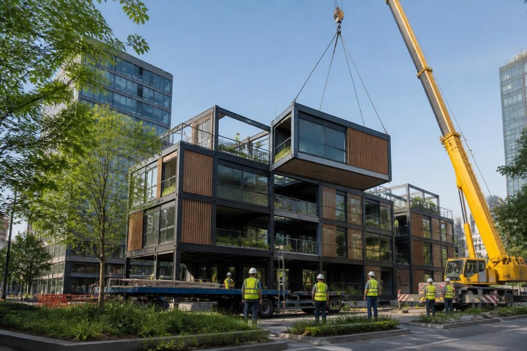 découvrez comment l'architecture modulaire transforme la construction en combinant rapidité, durabilité et innovation pour des bâtiments éco-responsables.