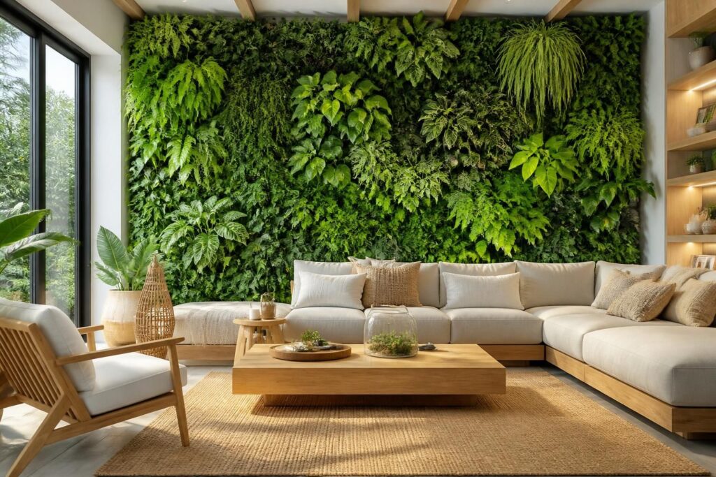 découvrez comment transformer votre salon en une oasis de verdure grâce à un mur intérieur végétalisé, une solution facile, esthétique et durable pour apporter fraîcheur et nature chez vous.